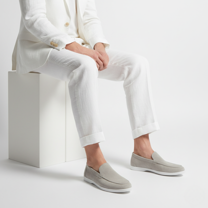 Suede Loafers Grey